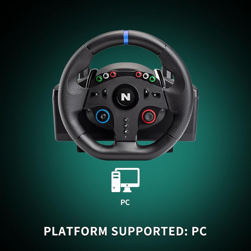 NITHO Drive Pro ONE Versenyszimulátor Kormány Pedálokkal és Váltóval, 270 Fokos Holtpont Nélküli PC Játékkormány Windows Szimulációs Játékok - Drive Pro ONE PC