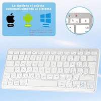 Qulose Wireless Bluetooth Billentyűzet 10 Hüvelykes Tablethez és Telefonhoz - orange 2