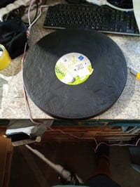 Podstavec pod kvetináč EDA s kolieskami, priemer 40 cm, imitácia bridlicovo sivej, 150 kg — Bez koliesok (stav: pozri 2. obrázok) 2