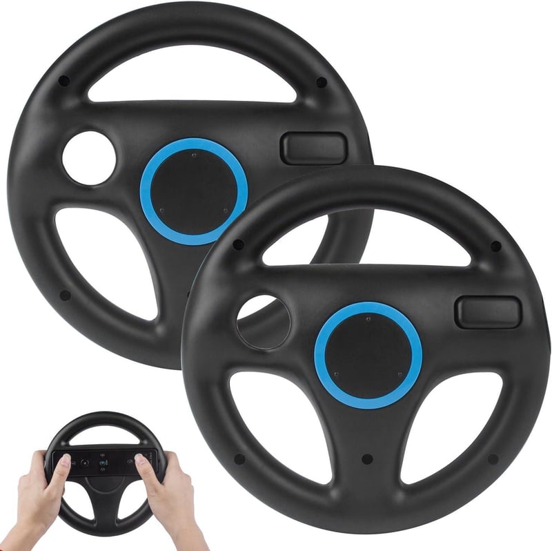 Mario Kart Wii kormánykerék szett 2db, Wii és Wii U kompatibilis - Bontott