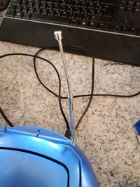 Radio cu CD player portabil Karcher RR 5025-C, albastru, FM, AUX-In — antenă deteriorată, nu se poate închide complet (stare: vezi a 2-a fotografie) 2