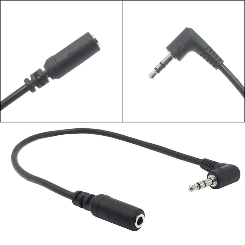 Aux 90 fokos derékszögű 3,5 mm-es hosszabbító kábel szett, 2 db