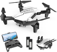DEERC D20 Mini Drón Gyerekeknek 720P WiFi Kamerával, Összecsukható RC Quadcopter, 2 Akkumulátor, Hosszú Repülési Idő, Gesztus Irányítás, Kez 1