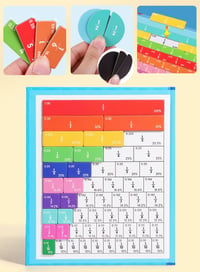 BLOOOK Mágneses Montessori Törtek Készlet - Matematikai Oktatóeszköz Általános Iskolásoknak 5