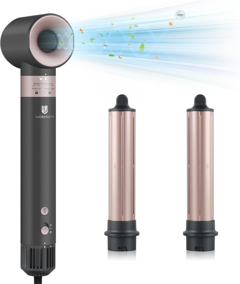 Webeauty 3 az 1-ben Ionos Hajszárító és Automata Hajformázó, Nagy Teljesítményű