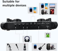 RUBEHOOW Mixer Kit DJ Controller BM800 Mikrofon Élő Előadáshoz Karaoke Felvételhez 2