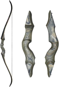 Obert Black Hunter 60" Professzionális Íjász Szétszerelhető Reflex Íj Szett 20-60 Font Jobbkezes Fa Markolattal Vadászathoz és Sporthoz 1