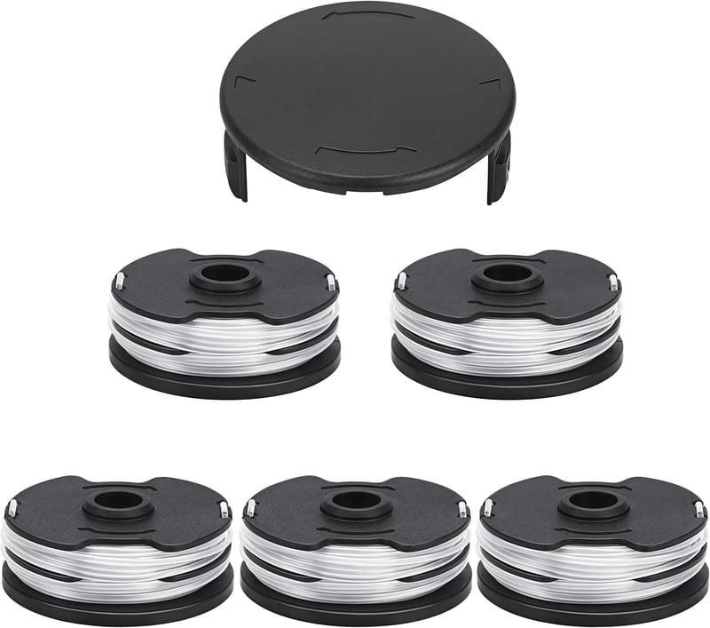 Yweller Pótorsó Szett Parkside LIDL Fűszegélynyíróhoz - 6 db Cserélhető Damil PRT 550 A1/A2/A3/A5/B6 és PRTA 20-Li Modellekhez, 1,6mm x 5m