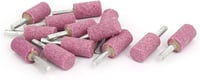 sourcingmap 6mm-es Hengeres Csiszolófej Készlet - 16x30mm Rózsaszín Csiszoló Kőfej Fémhez, 12 db-os Szett Köszörűgéphez 1
