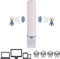 KKBSTR 5G Jelerősítő 6 Frekvenciasávos Mobiltelefon Térerő Erősítő - 2G/3G/4G/5G Hálózatokhoz - Két Beltéri Antennával 6