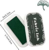 Fatiya Textil Bélyegzőpárna - Sötétzöld Mosható Tintapárna Ruhára, Fára, Papírra - Kézműves Alkotásokhoz, Kártyakészítéshez, Ujjlenyomatokho 7
