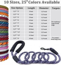 Erős Nylon Kutyapóráz 180cm, Párnázott Fogású, Nagy Kutyáknak 5