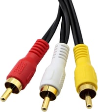 GINTOOYUN Audió-Videó Elosztó Kábel - 3 RCA Dugó 6 RCA Aljzatra - 3m Aranyozott Kompozit AV Hosszabbító TV, DVD, Set-Top Box Készülékekhez 5
