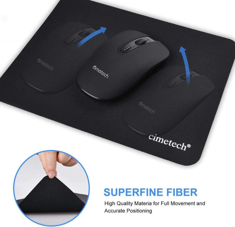 Cimetech Fekete Vízálló Gamer Egérpad Erős Tapadással