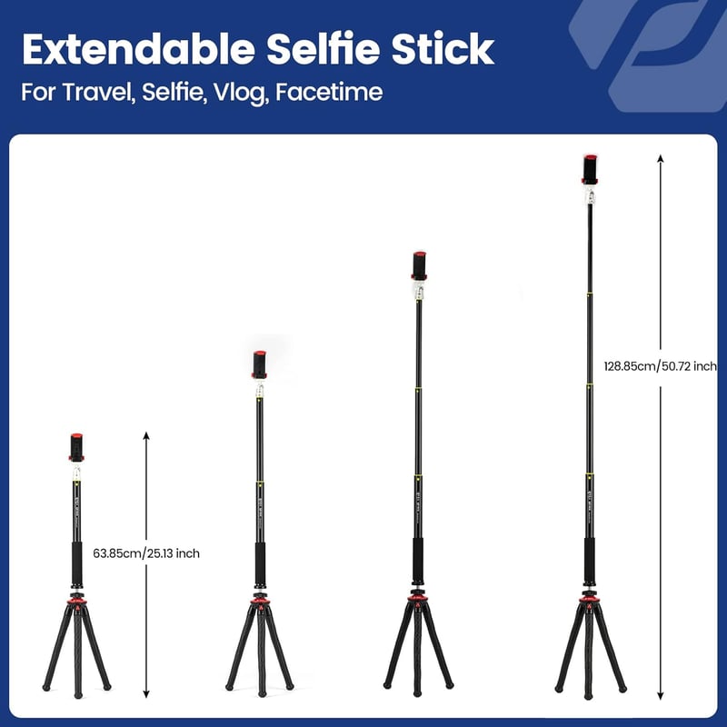 Fotopro 3 az 1-ben flexibilis szelfibot, állvány és telefontartó iPhone-hoz és kamerákhoz