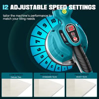 Seesii KP-160B Vezeték Nélküli Csemperázó Készülék - 160mm Tapadókorong, 2x2000mAh Akkumulátor, 12 Fokozatú Állítás, Profi és Barkács Burkol 5