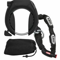 Zámok na bicykel ABUS Pro Shield XPlus 5955 NR s reťazou — chybný, čiastočne funkčný: zaseknutý zámok, nedá sa zamknúť (stav: pozri 2. obrázok) 1