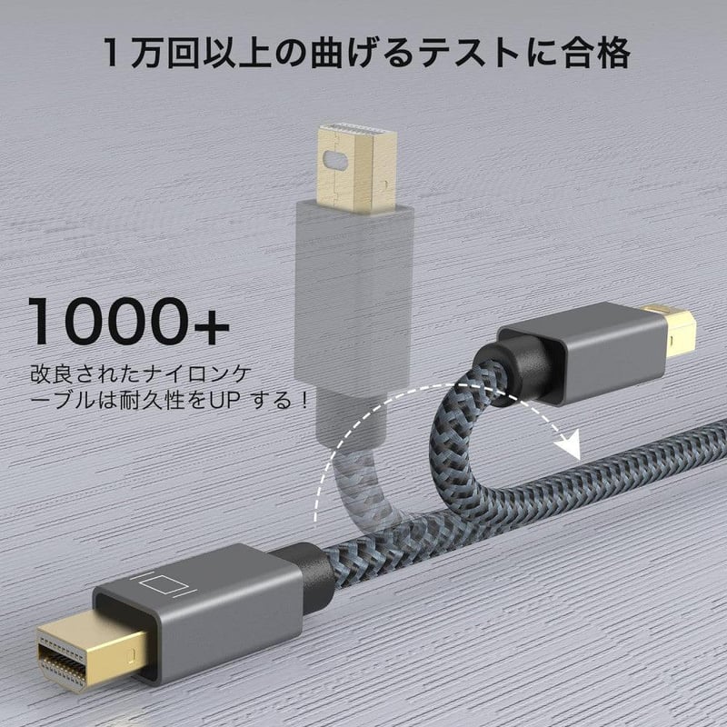 iVANKY 4K Mini DisplayPort Kábel 1m Fekete - Surface Pro, MacBook Kompatibilis