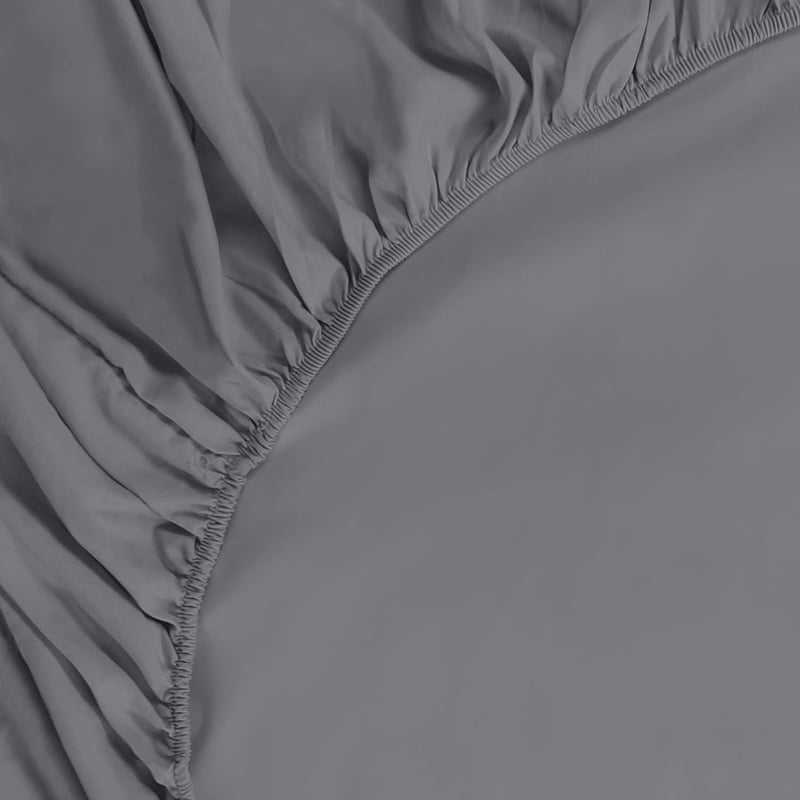 Utopia Bedding Szürke Mikroszálas Gumis Lepedő 200x200 cm - 35 cm Mély