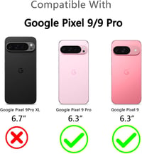 Bastmei Google Pixel 9/9 Pro Tok - Ultravékony, Könnyű PC Védőtok Kameravédelemmel, Matt Felülettel, Csúszásmentes, Karcálló Mobiltelefon Há 2
