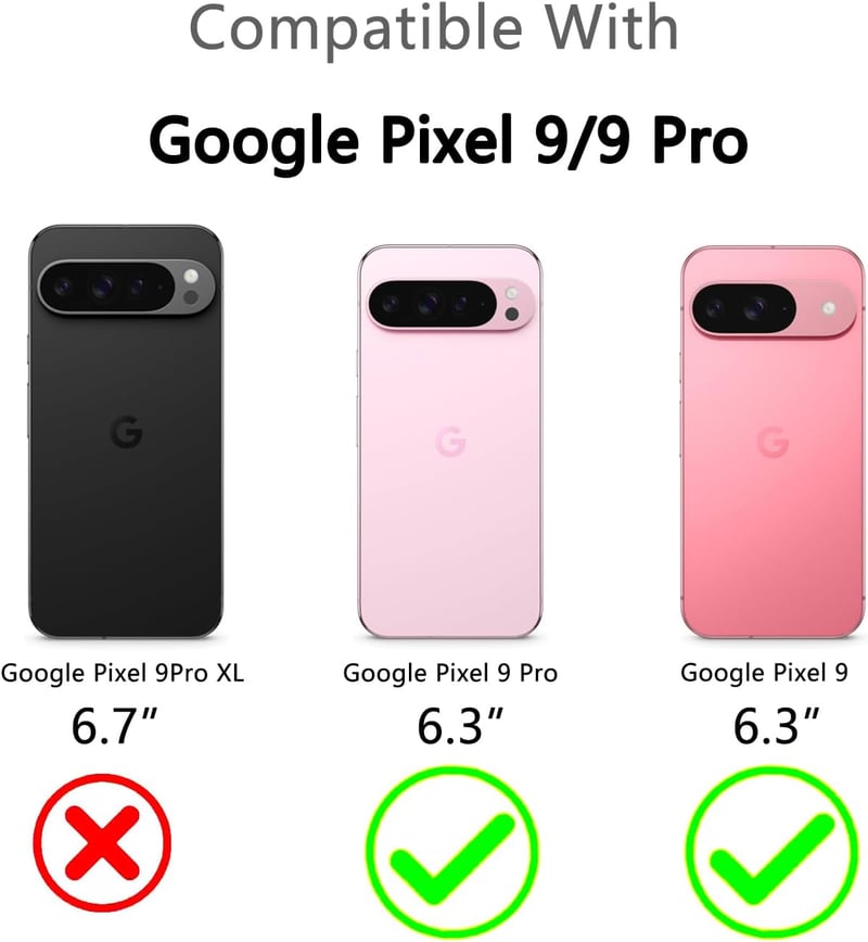 Bastmei Google Pixel 9/9 Pro Tok - Ultravékony, Könnyű PC Védőtok Kameravédelemmel, Matt Felülettel, Csúszásmentes, Karcálló Mobiltelefon Há