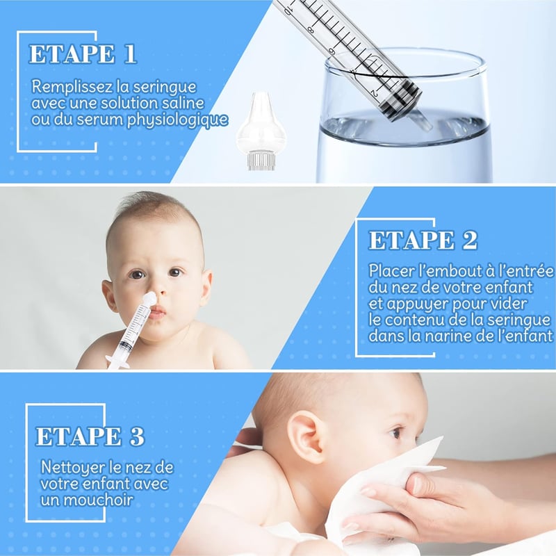 Careio 2db-os Újszülött Orrszívó és Orrtisztító Készlet 10ml