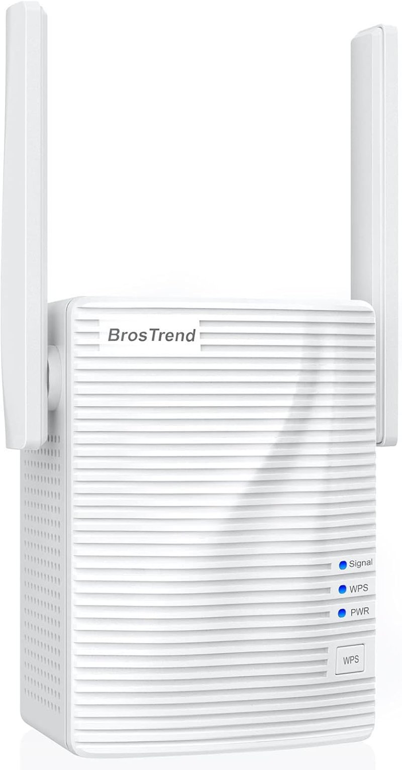 BrosTrend AC1200 Dual Band WiFi Adapter USB 3.0 - Vezeték Nélküli Hálózati Vevő PC és Laptop Számára, Nagy Hatótávolságú Antennával