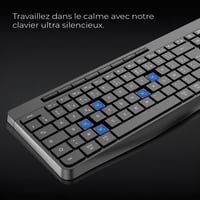 AD ADVANCE R Type Vezeték Nélküli Billentyűzet - Csendes, Tölthető, RGB Háttérvilágítás, Francia Kiosztás, Windows/Mac Kompatibilis 5