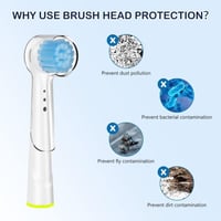 Oral-B kompatibilis átlátszó fogkefefejvédő, 10 db-os szett 5