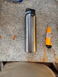 Sticlă din oțel inoxidabil ion8 1 L, gri, etanșă, deschidere cu o singură mână, compatibilă cu mașina de spălat vase — utilizată (stare: vezi a 2-a imagine) 2