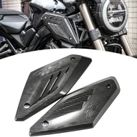 JFG RACING Motorkerékpár Légbeömlő Védő Oldalpanelek CB650R 2019-2021 Modellekhez - ABS Műanyag Karbon Hatású Burkolat Üzemanyagtartályhoz 1