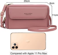 Yixuan női crossbody táska kék PU bőr dupla cipzárral és kártyatartóval 13