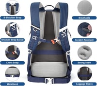 HOMIEE 45L Vízálló Túrahátizsák Laptoptartóval, Kültéri Sportokhoz 7