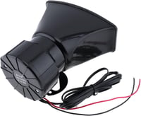 Elektromos 100W-os 12V-os 7 hangú sziréna hangszóróval - autó, motor, mentő, tűzoltó 4