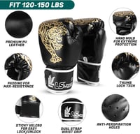 Odoland 6 az 1-ben Boxzsák Szett Felnőtteknek - 120 cm-es Üres Zsák, 12 oz Bokszkesztyű, Mennyezeti Kampó és Lánc, PU Bőr, MMA, Thai Box - Black, L, 6 in 1 11