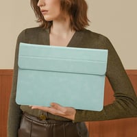 Geantă pentru laptop HYZUO de 13 inchi cu suport, compatibilă cu MacBook Air M2 M1 Pro, verde mentă 7