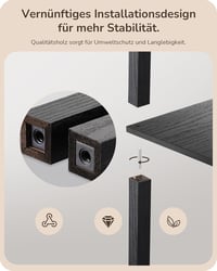 EDISHINE Állólámpa Polcokkal - 3 Színhőmérsékletű Dimmelhető LED, 20W, 1530 Lumen, 163cm Sarokpolc 360° Forgatható Világítással, Lábkapcsoló 6