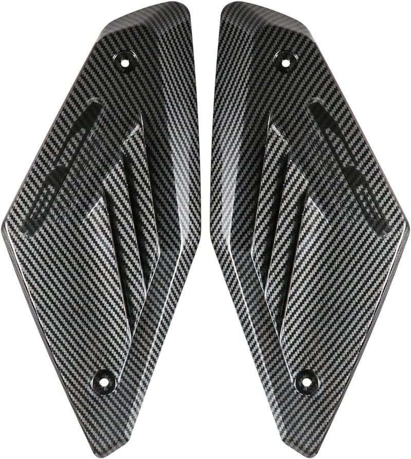 JFG RACING Motorkerékpár Légbeömlő Védő Oldalpanelek CB650R 2019-2021 Modellekhez - ABS Műanyag Karbon Hatású Burkolat Üzemanyagtartályhoz