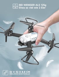 Wipkviey T6 Drón 1080p Kamerával, WiFi FPV Kezdőknek, 2 Akkumulátorral, Gravitációs Érzékelővel, 360° Flip Funkcióval, Egyérintéses Fel/Lesz 3