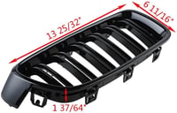 GSRECY BMW F30 F31 3-as Sorozat Fényes Fekete Vese Hűtőrács Szett - 318d 320d 330d 320i 328i 335i Kompatibilis 2012-2018 Modellekhez 7