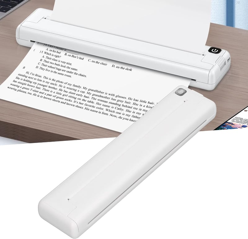 FTVOGUE A4 Hőpapíros Nyomtató 200 DPI - Nagy Kapacitású Tintamentes Hordozható Nyomtató USB-C Töltéssel, Bluetooth Kapcsolattal Iskolai és I