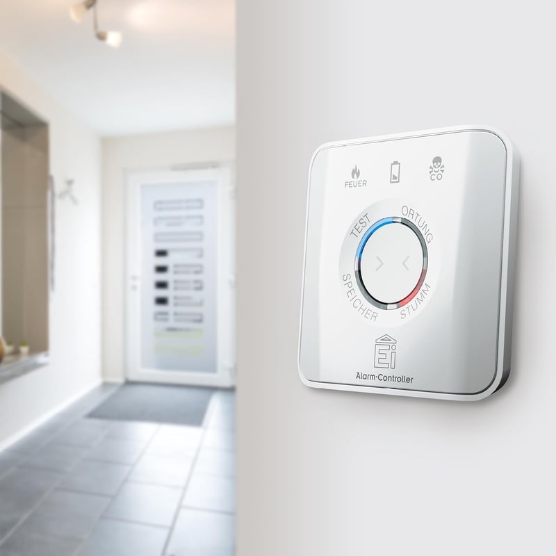 Ei Electronics EI450 AICO Radiolink Tűz és CO Riasztásvezérlő - Teszt/Némítás/Lokalizálás Gombbal, Vezeték Nélküli, Fehér