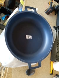 BRA Efficient alacsony lábas tapadásmentes bevonattal, fedő nélkül, 45 cm, öntött — hiányzó műanyag edényfogók (állapot: lásd a 2. képet) 2