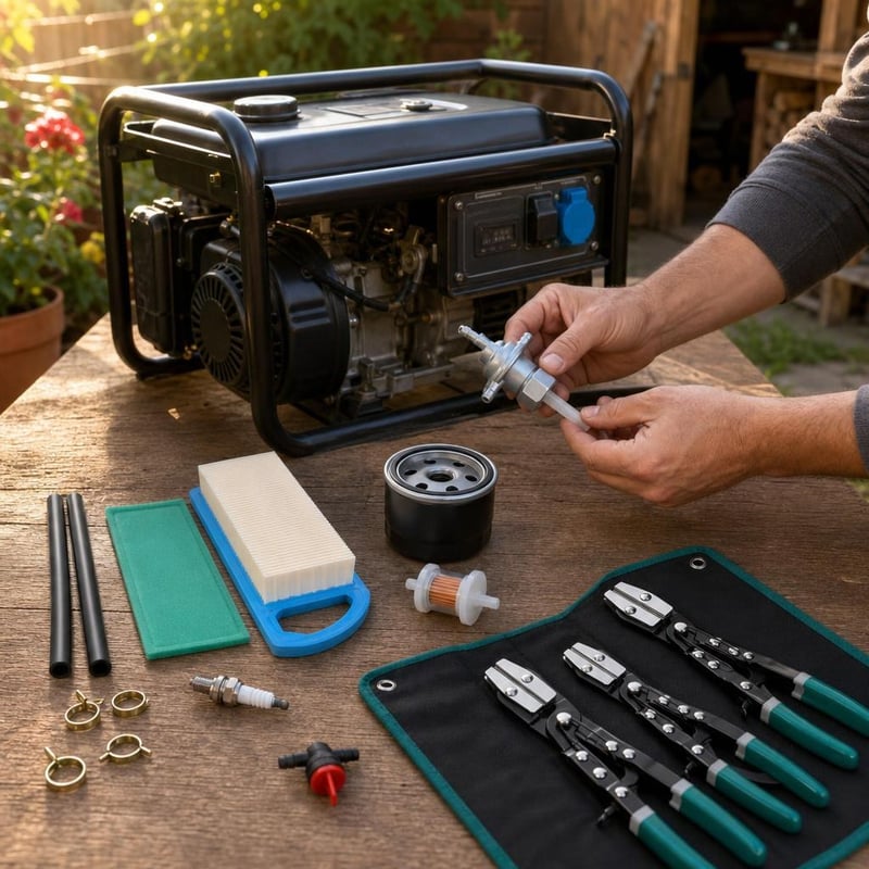 Servisni set protiv curenja: 1x M16x1 ventil goriva + set filtera + 3x kliješta za obujmice