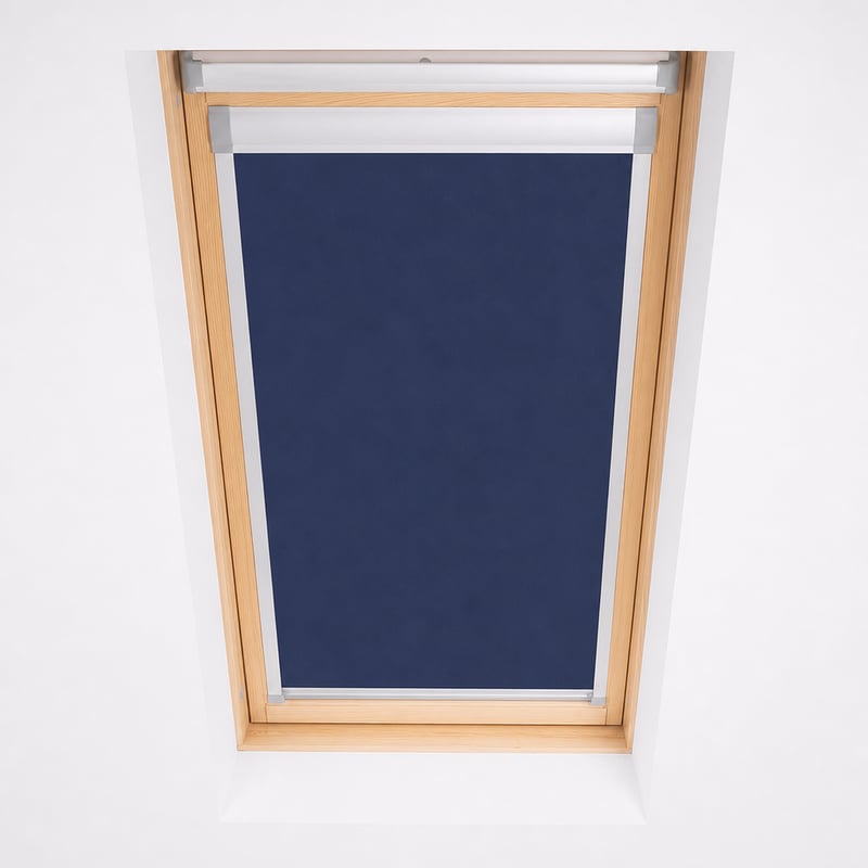 Rulou opac Bloc Skylight pentru fereastră de mansardă Velux, albastru închis, 48x98 cm — defect, pentru piese: arc de retragere defect (stare: vezi a 2-a imagine)