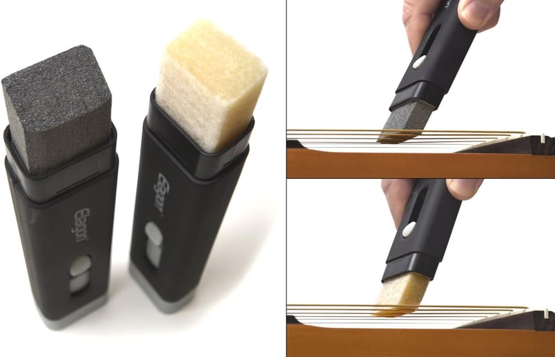 Elagon Guitar Pro Care Kit - Gitárápoló készlet húrtisztítóval, húrkészlettel, 8 imbuszkulccsal, húrtekerővel, húrvágóval és akciómérővel