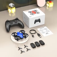 Tomzon Mini Drón Gyerekeknek - Kék, 24 Perces Repülési Idő, Harci Mód, 360° Védelem 7