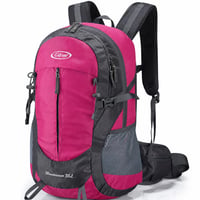 G4Free 35L Túrahátizsák Nőknek és Férfiaknak, Vízálló Outdoor Sport Hátizsák - Rózsaszín 1