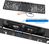 Vízálló rendszámtábla-kamera éjjellátóval, 170°-os látószöggel és 4 IR LED-del 4