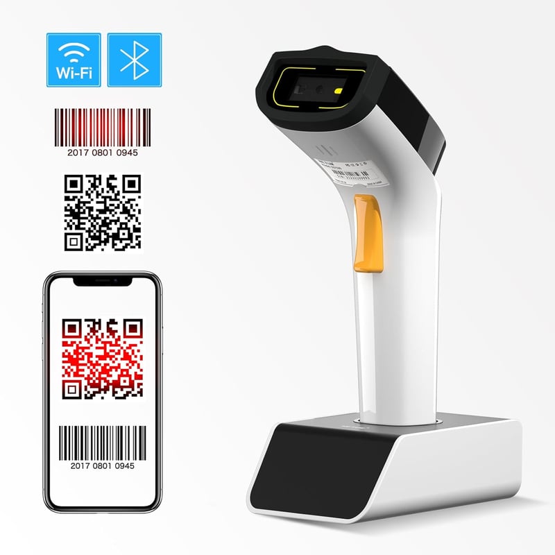 NETUM Wi-Fi vonalkódolvasó - vezeték nélküli 1D/2D/QR szkennelés, POS és leltár rendszerekhez